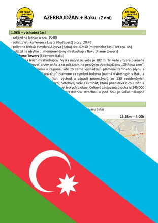 AZERBAJDŽAN + Baku  (7 dní)