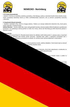 NEMECKO - Norimberg (1 deň)