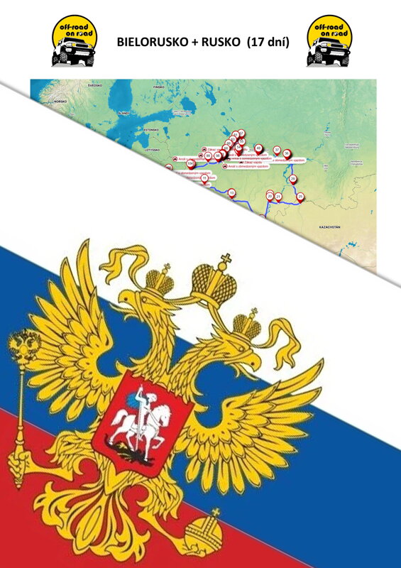 BIELORUSKO - RUSKO  (17 dní)